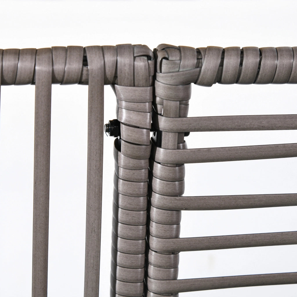 Fioriera con Spaliera ¨C Xylo ¨C Polyrattan Grigio 103x29x103 cm