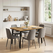 120 x 90 x 75 cm Legno di Acacia Massello Bianco e Nero 937549