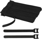 Set di 100 organizzatori di cavi riciclabili con adesivo magnetico