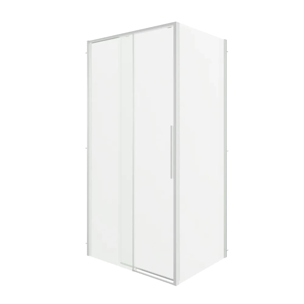 Box doccia angolare 120x70cm apertura scorrevole profili cromati vetro 6mm trasparente anticalcare h195 | Canaria