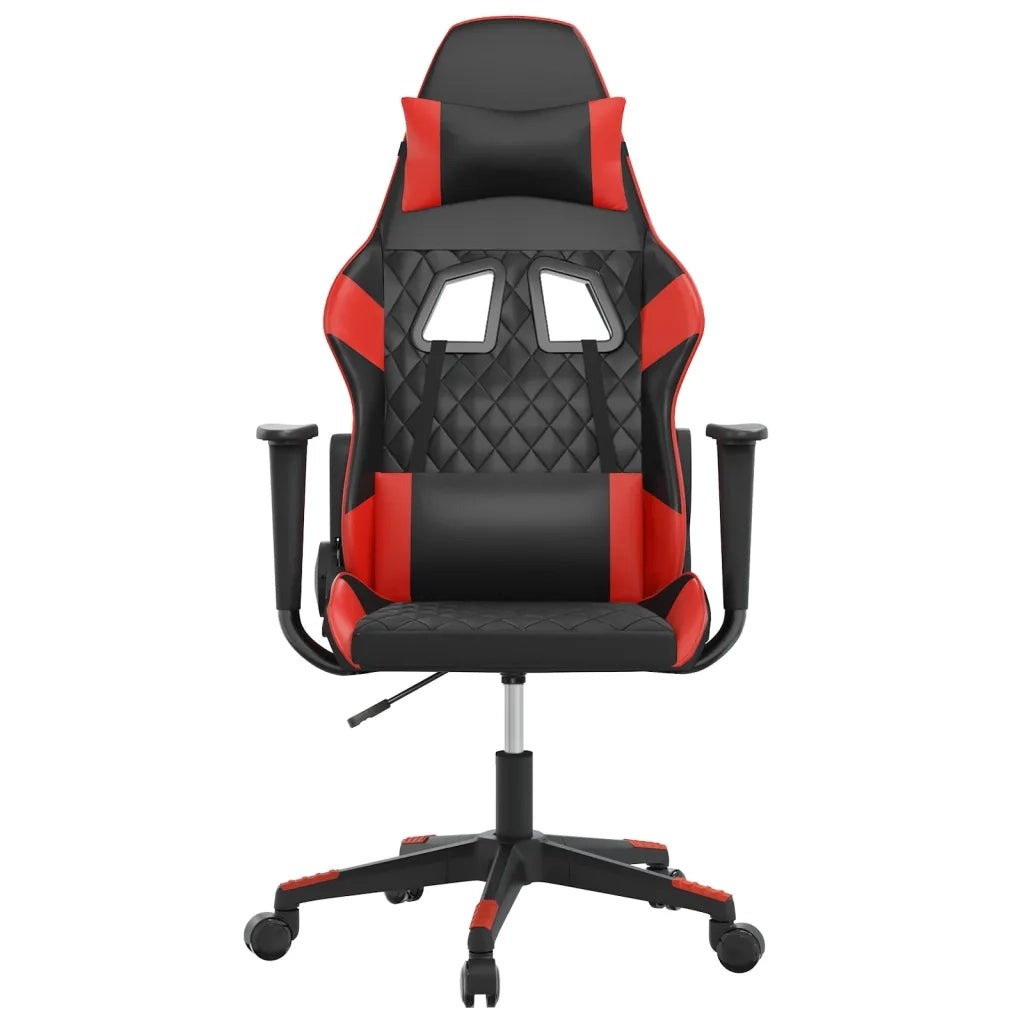 Sedia da Gaming | Sedia da e-sports Nera e Rossa in Similpelle