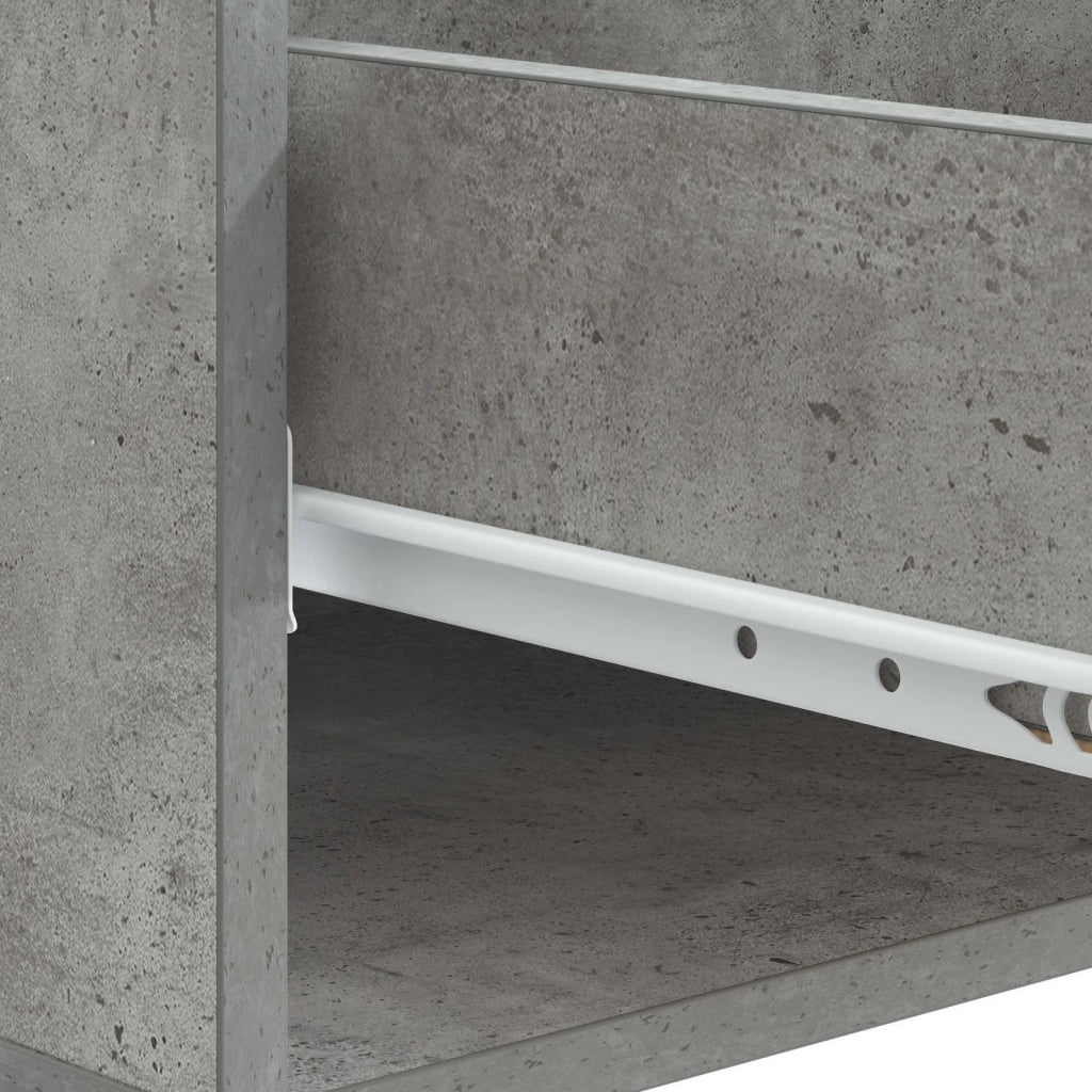 Tavolino da salotto con cassetto Grigio Cemento 49 x 50 x 40 cm 894278