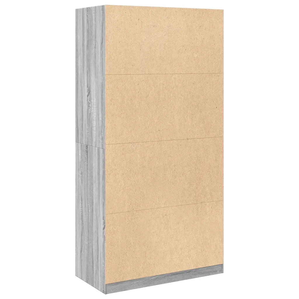 Armadio Grigio Sonoma 100x50x200 cm in Legno Multistrato CFW5093578