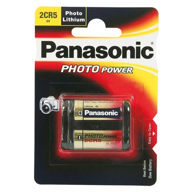 BATTERIA al litio per FOTOGRAFIA 2CR5 Panasonic 6V