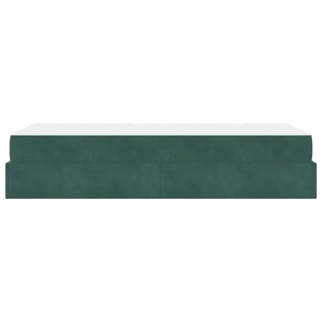Letto singolo | Letto per adulti | Struttura letto con materasso 2 pcs Verde Velluto