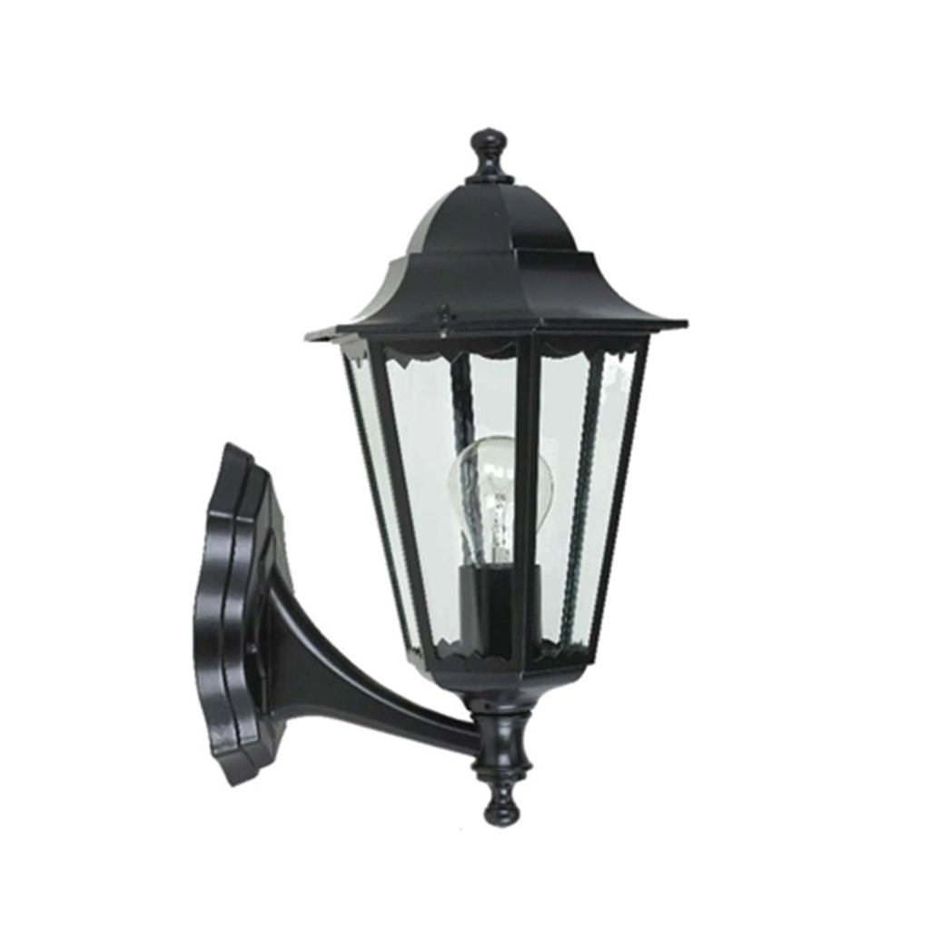 Applique Esterno Sawyer Alluminio Nero Su 1 Luce E27 Ip44