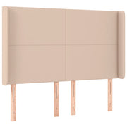 Testiera | Testata ad Orecchio Cappuccino 147x16x118/128 cm in Similpelle