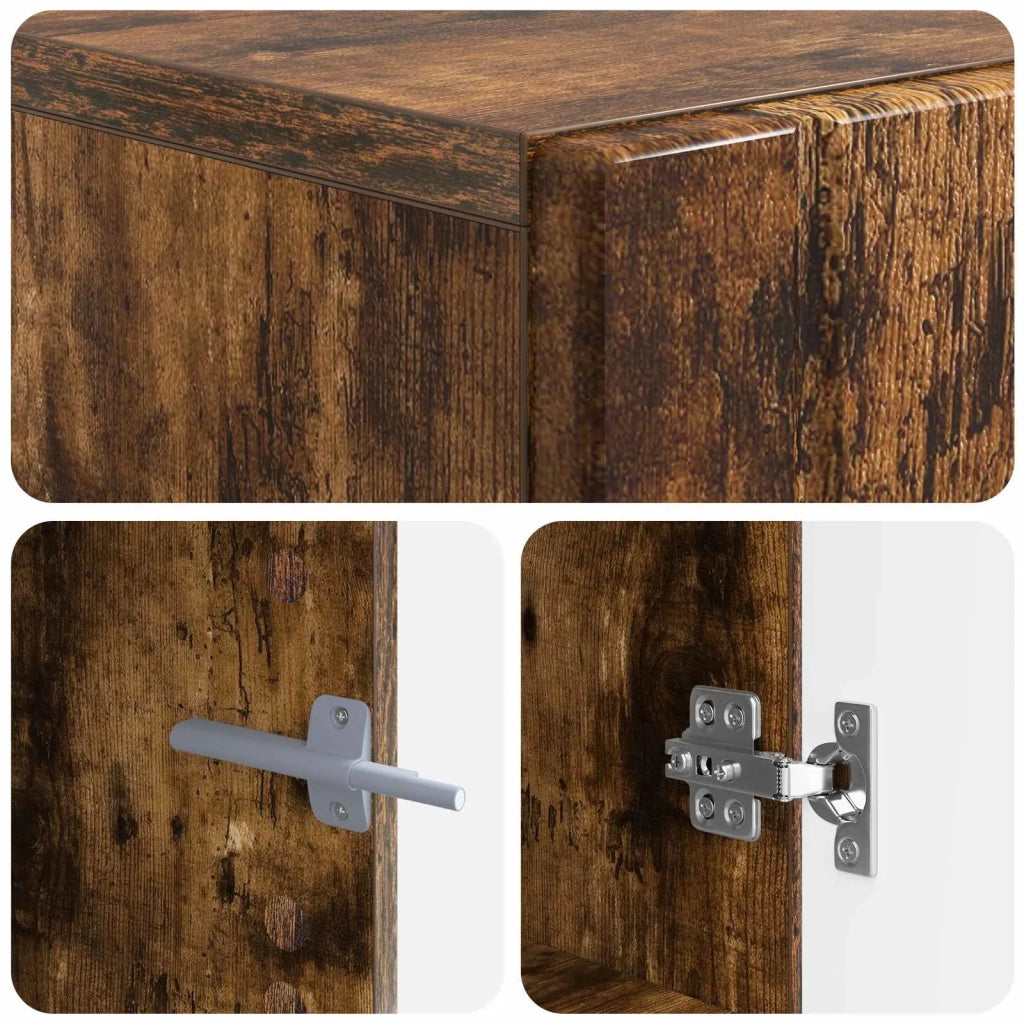 Mobile TV Rovere Fumo Legno ingegnerizzato 896460