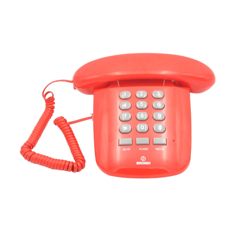 BRONDI SOLE (ROSSO) - TELEFONO CORDED - DESIGN RETRO