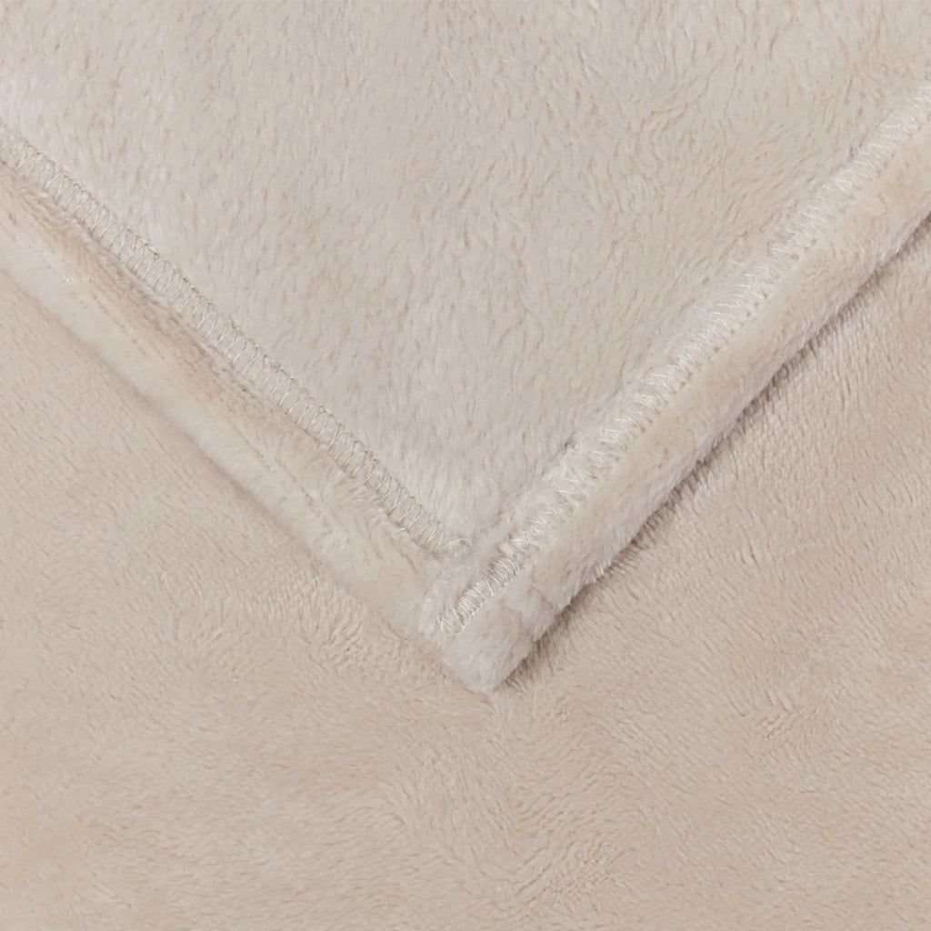 Coperte da Pile 6 pz Beige 220 x 240 cm Panno