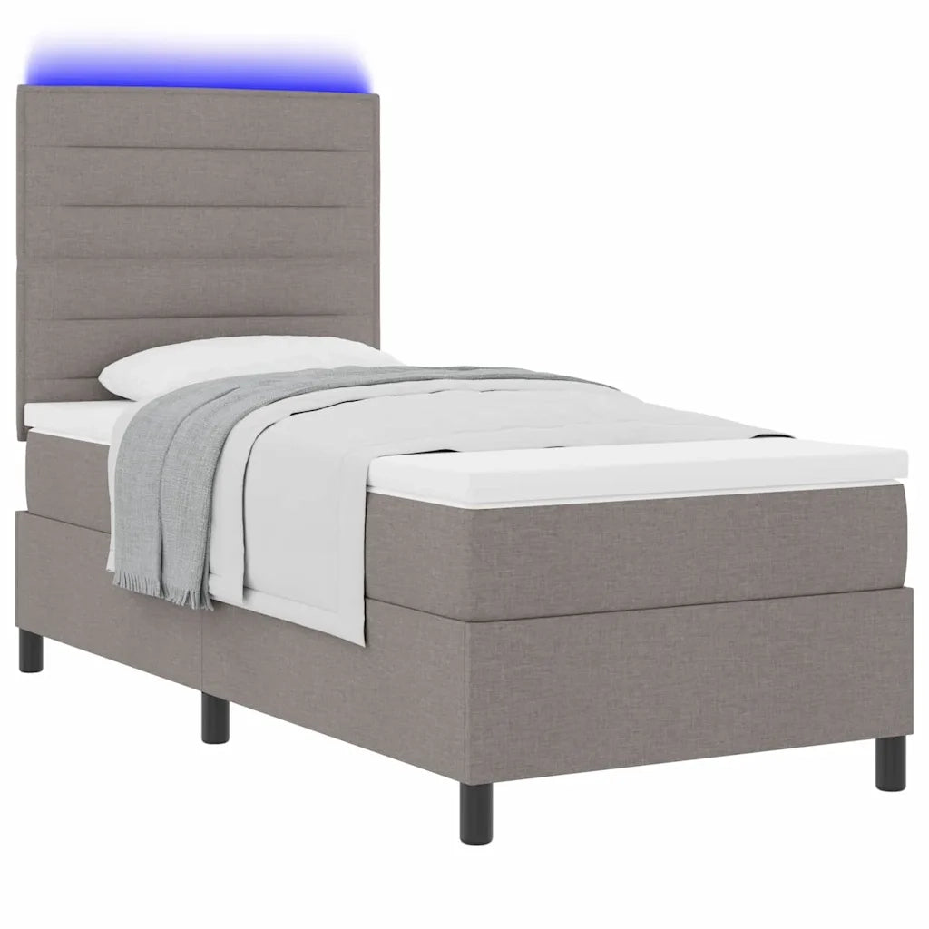 Letto a molle con materasso con led Talpa 90 x 200 cm Tessuto