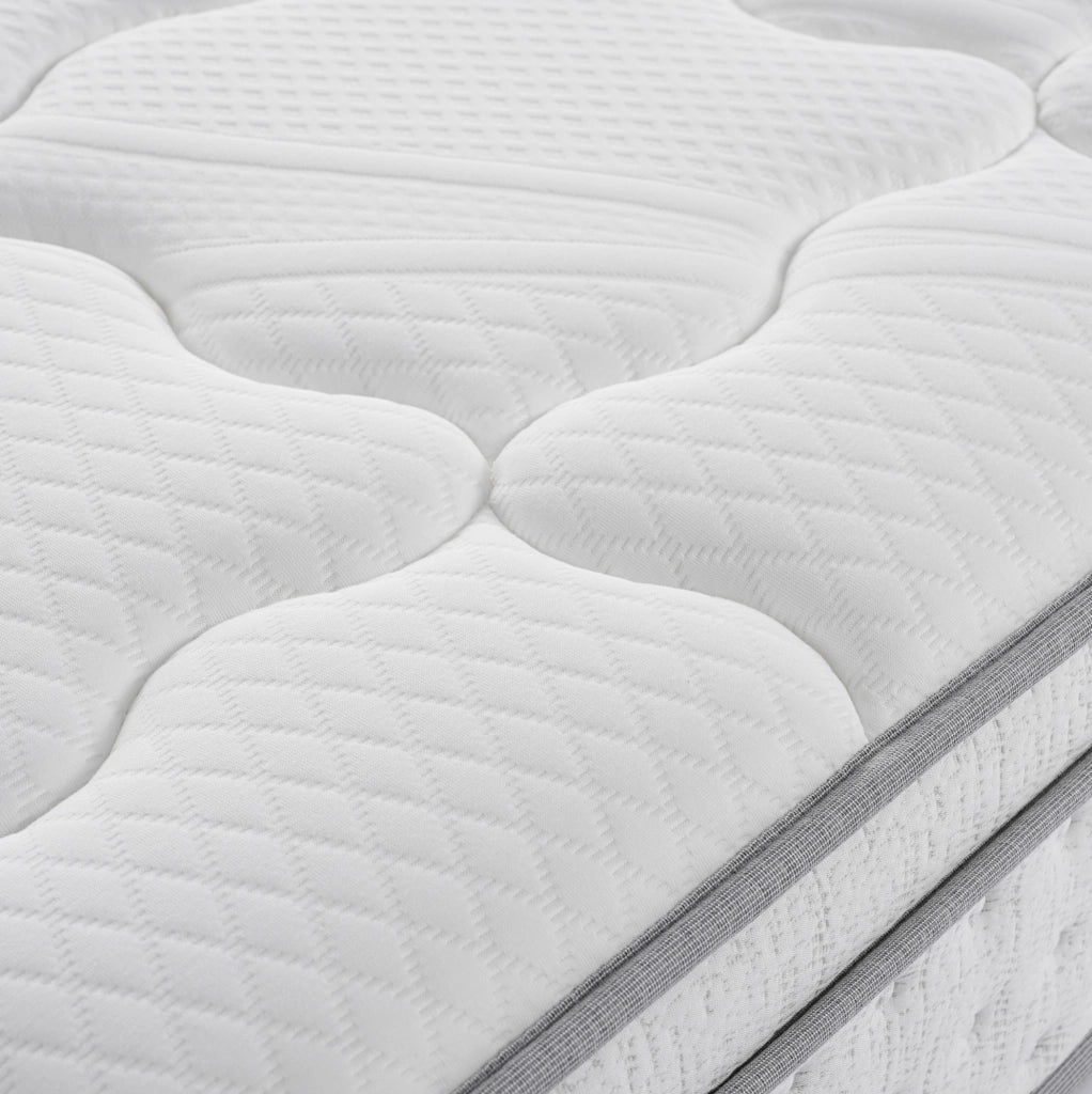 Materasso 90x200 cm H3, alto 25 cm, a 7 zone con molle insacchettate, bianco