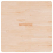Piano Tavolo Quadrato 70x70x1,5cm Massello Rovere Non Trattato 342917