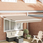 Tenda da Sole-Tenda parasole per balcone Beige 300 x 250 x 165 cm Poliestere 151411