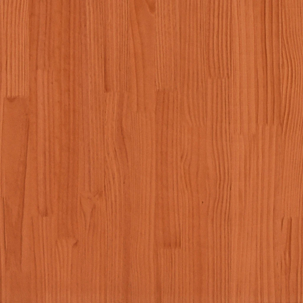 Tavolino da Salotto Marrone Cera Legno Massello di Pino 847176