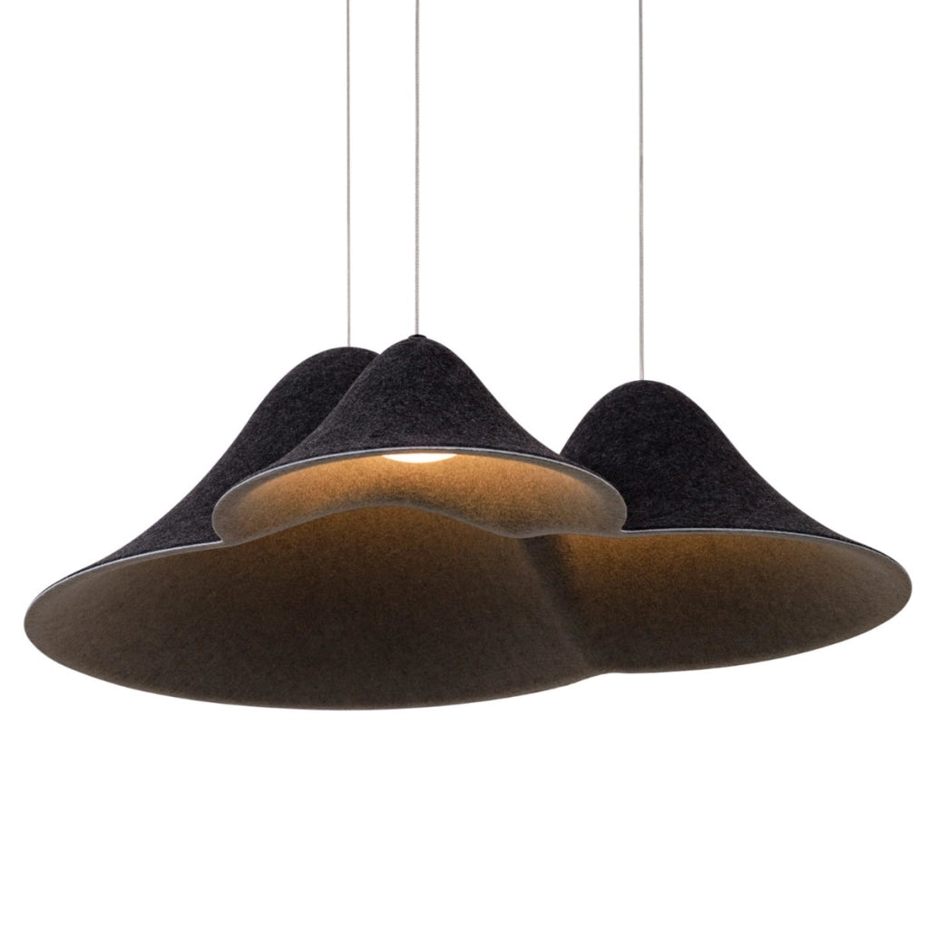 Lampada a sospensione tripla Maxlight Bellmond LED 21W nera