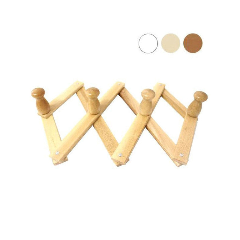 Appendiabiti Legno Estens.Posti 10 Noce Xtra