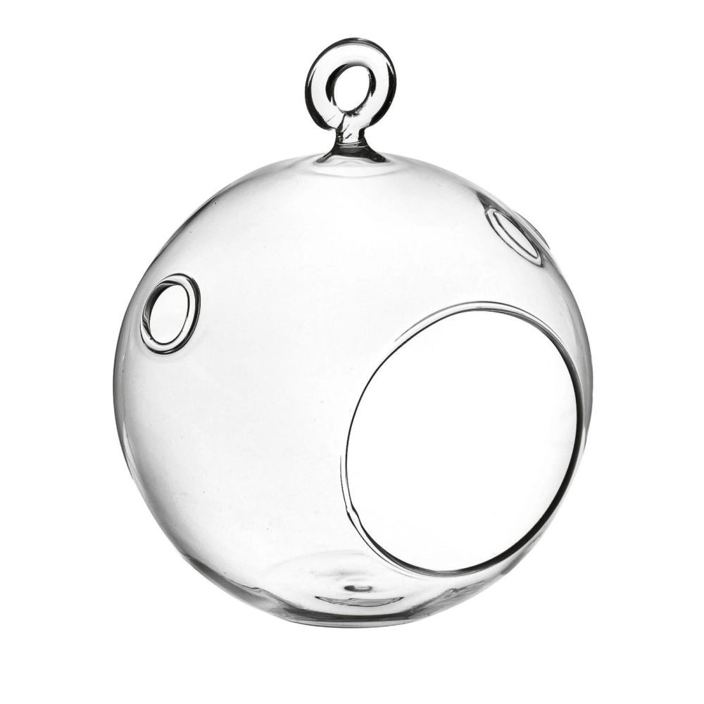 Terrario Bottle Garden Sfera forata da appendere per Terrario in vetro cm13x15h