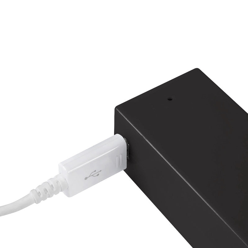 Barra Appendiabiti per armadi con luce LED Castor, batteria estraibile e sensore di movimento, L858 mm, Tecnoplastica ..