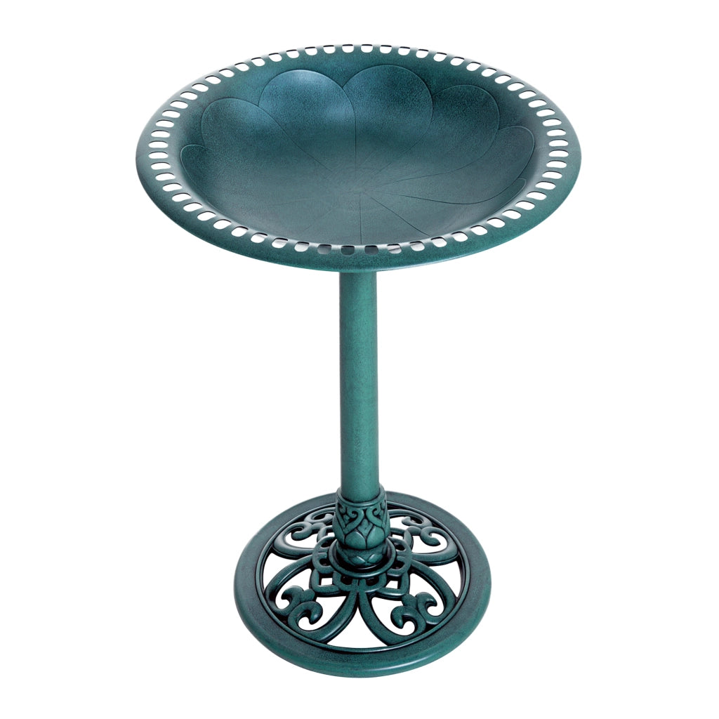 Abbeveratoio per Uccelli Vintage ¨C Xylo ¨C Verde Shabby Chic 50x50x69,5cm