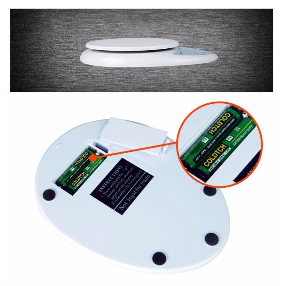 Trade Shop - Bilancia Da Cucina Digitale Precisione Da 1gr A 5kg Con Tasto Tara Display Lcd -