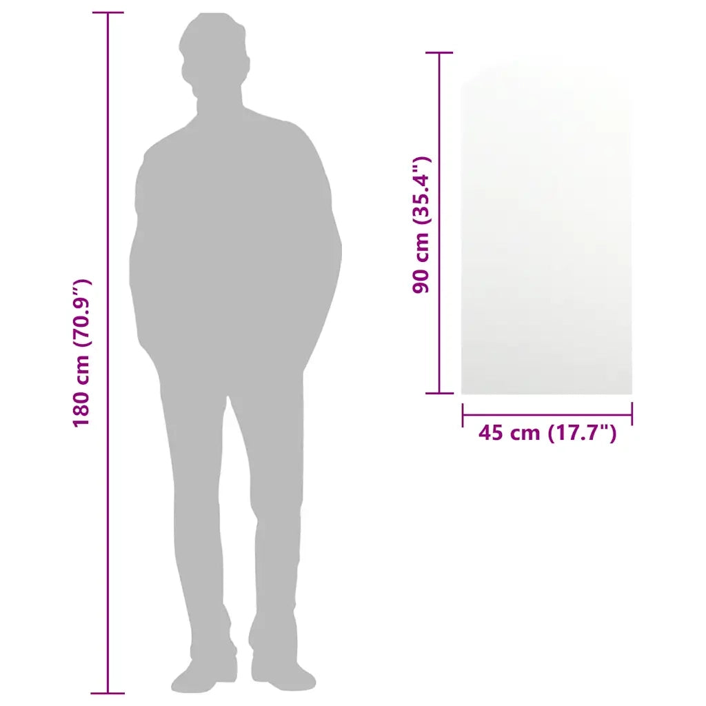Specchio 90x45 cm in Vetro 326089