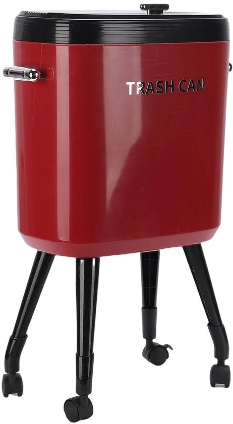 Contenitore di Rifiuti 15L - Cestino di Rifiuti con Ruote - Cestino di Rifiuti Compatto - Grande Capacità - Piedini Elevati - Adatto per Cucina/Bagno