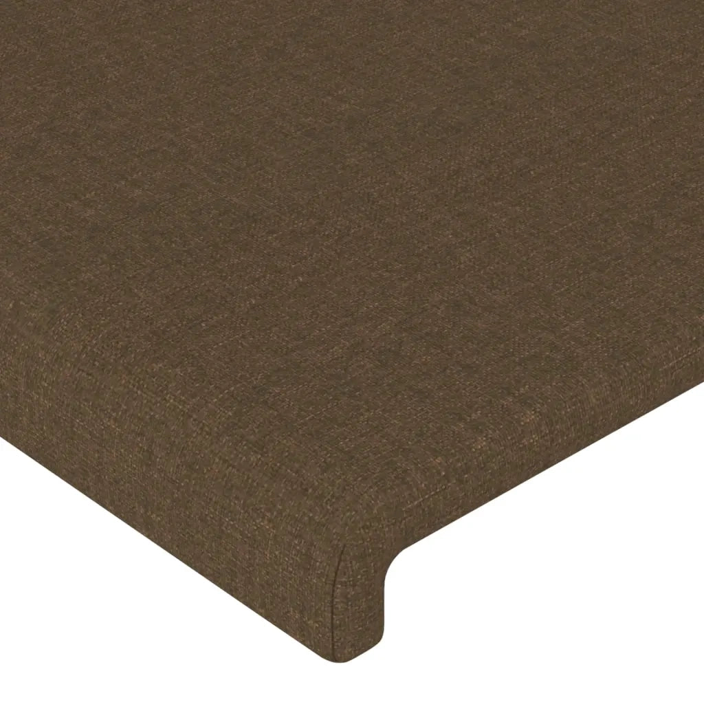 Testiera a LED Marrone Scuro 93x16x118/128 cm in Tessuto 3123753