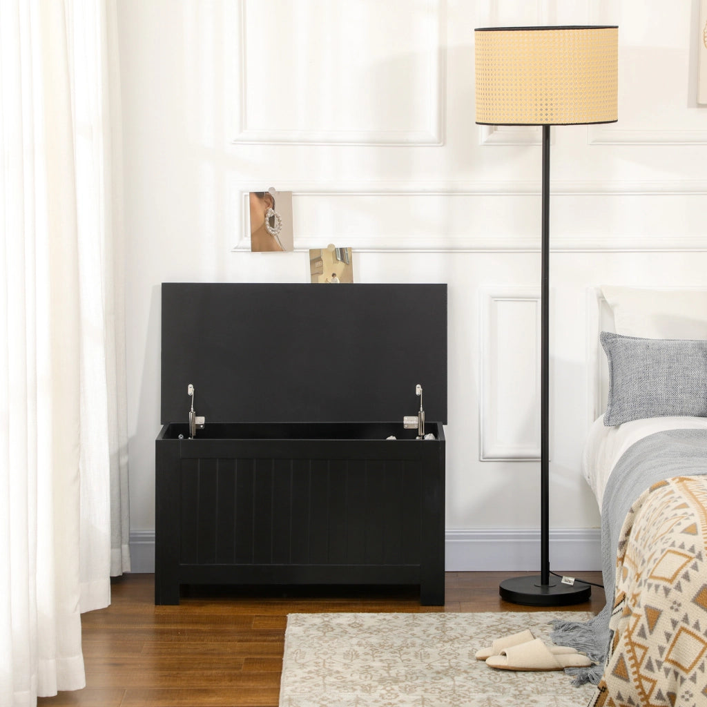 Cassa di Stoccaggio ¨C Minimal ¨C 81x40x46 cm Nero