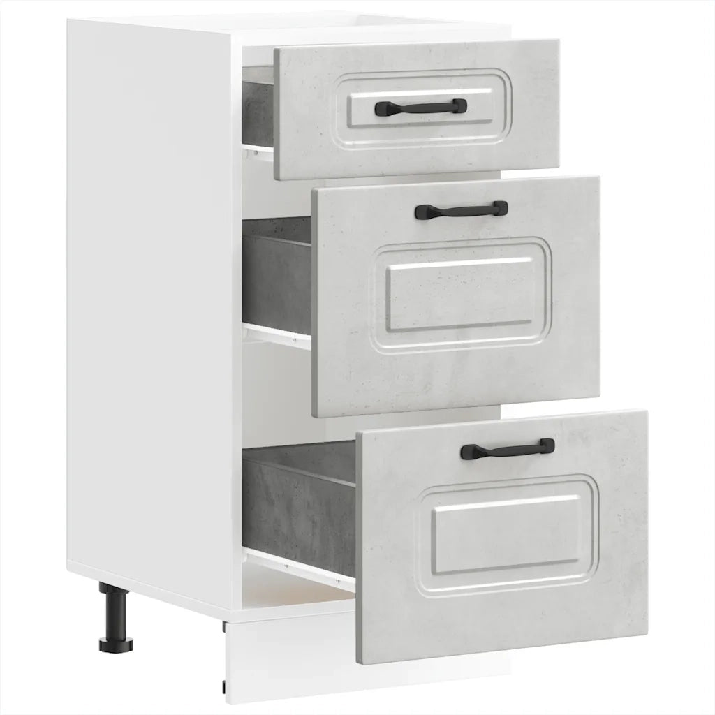 Pensile da cucina | Base da Cucina Kalmar Grigio Cemento in Legno Multistrato