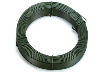 FILO FERRO ZINCATO E PLASTIFICATO VERDE IN MATASSE MT.100- - n°18 filo Ã¸ mm.4,3 per tensione - 1 rotolo T-REX