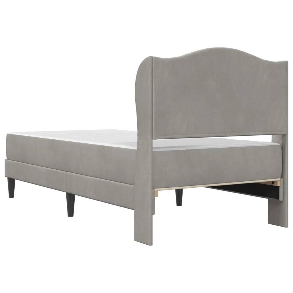 Struttura del letto Grigio Chiaro 90 x 200 cm Velluto 3415178