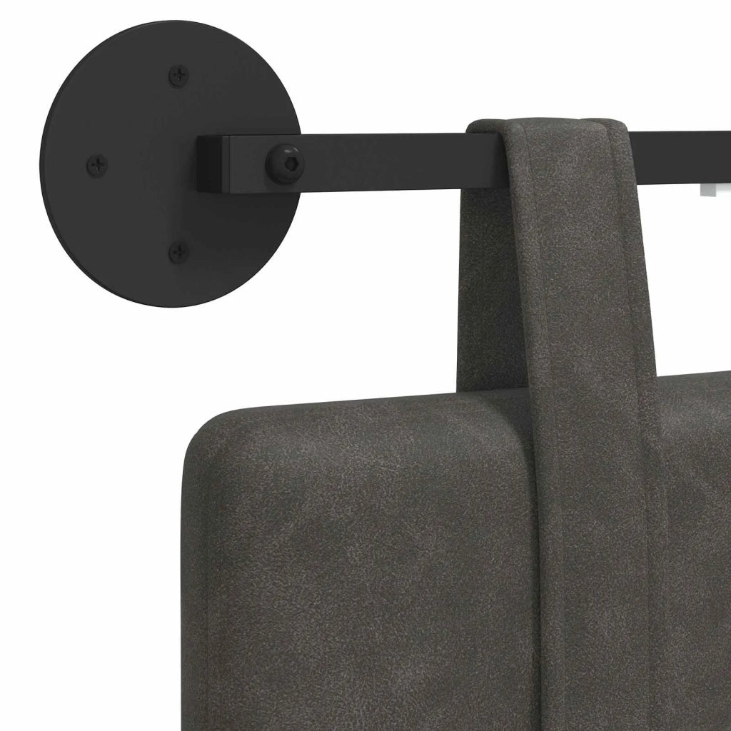 Testiera | Testata sospesa Con luce LED Nero PU Antico