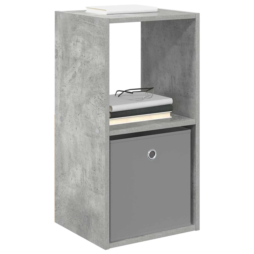 Comodino con cassetto 2 pcs Grigio cemento 35 x 32 x 68,5 cm 8000635