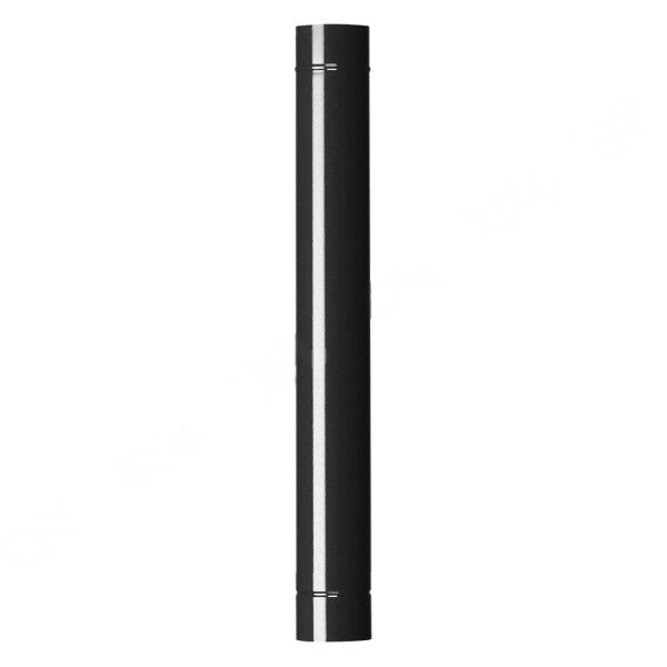 TUBO SMALTATO PER STUFE cm 100 ø 13 nero lucido EUROPROFIL