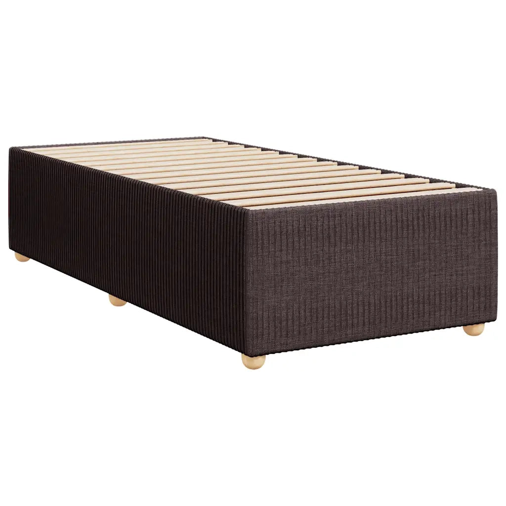 Letto singolo | Letto per adulti | Giroletto senza Materasso Marrone Scuro 80x200 cm Tessuto