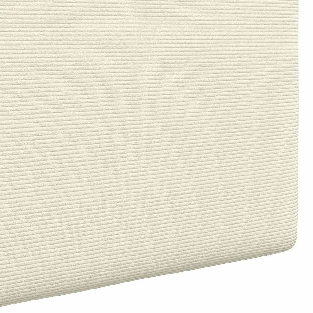 Testiera sospesa Con luce LED Crema Tessuto in Cords 3424292