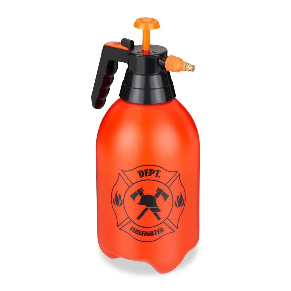 Lancia antincendio per bambini da 3 litri design pompiere ideale per battaglie d'acqua giardino piscina in plastica rossa 13_0011891