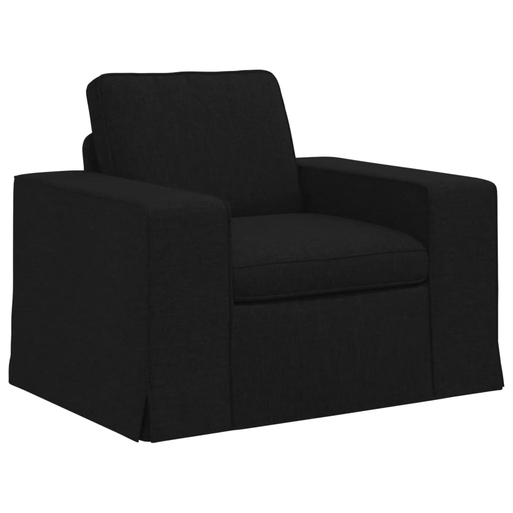 Set di divani 2 pcs Nero 222 x 80 x 82 cm Tessuto 3407590