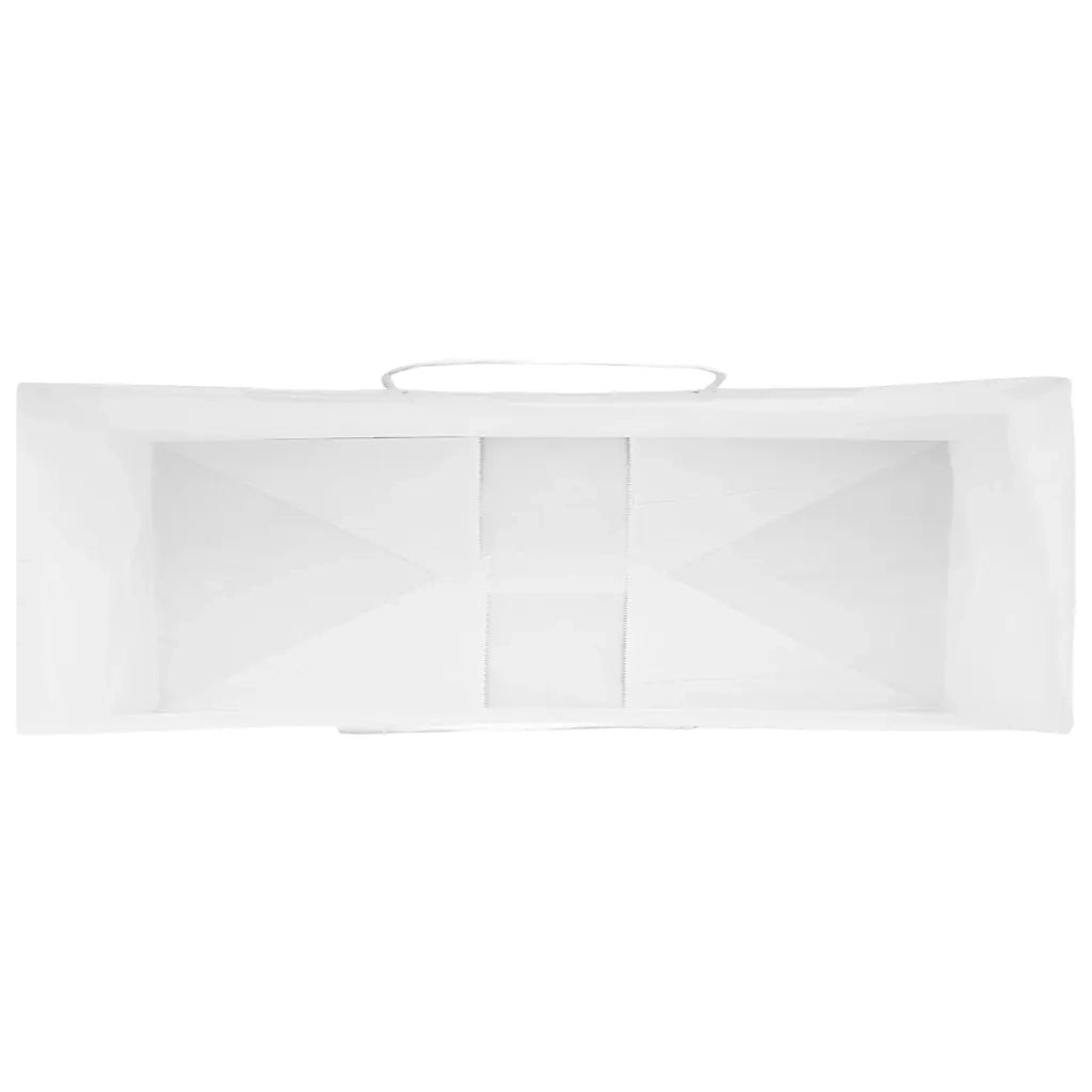 Sacchetti di Carta 250 pz con Manici Bianchi 32x12x42 cm CFW1771794