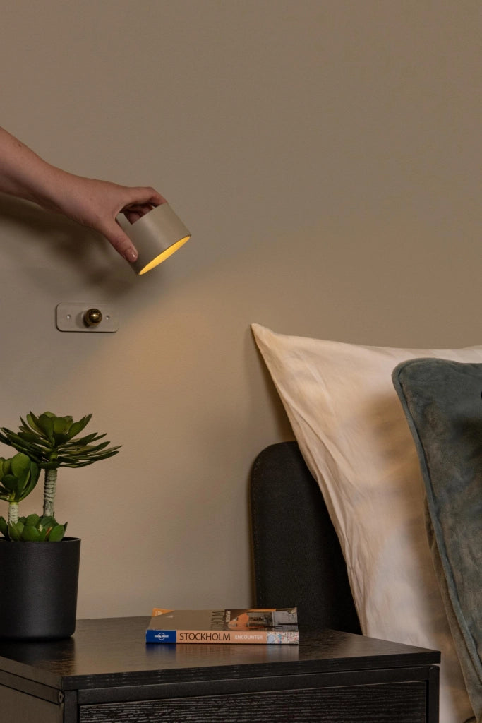Lampada da scrivania LED curva JOLAN taupe Lucide