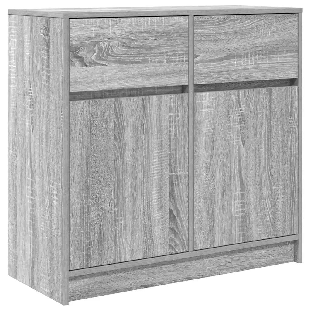 Credenza con Cassetto Grigio Sonoma 80x34x76 cm in Truciolato 861540
