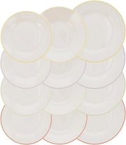 Servizio Parchis in ceramica - multicolore - 12 pezzi