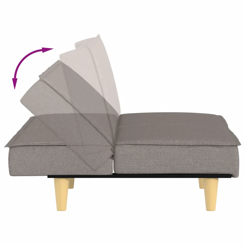 Divano letto | Sof¨¤ letto | Letto singolo Tortora in Tessuto