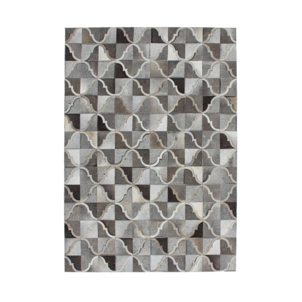Tappeto in pelle Eclipse 300 grigio 160x230 cm