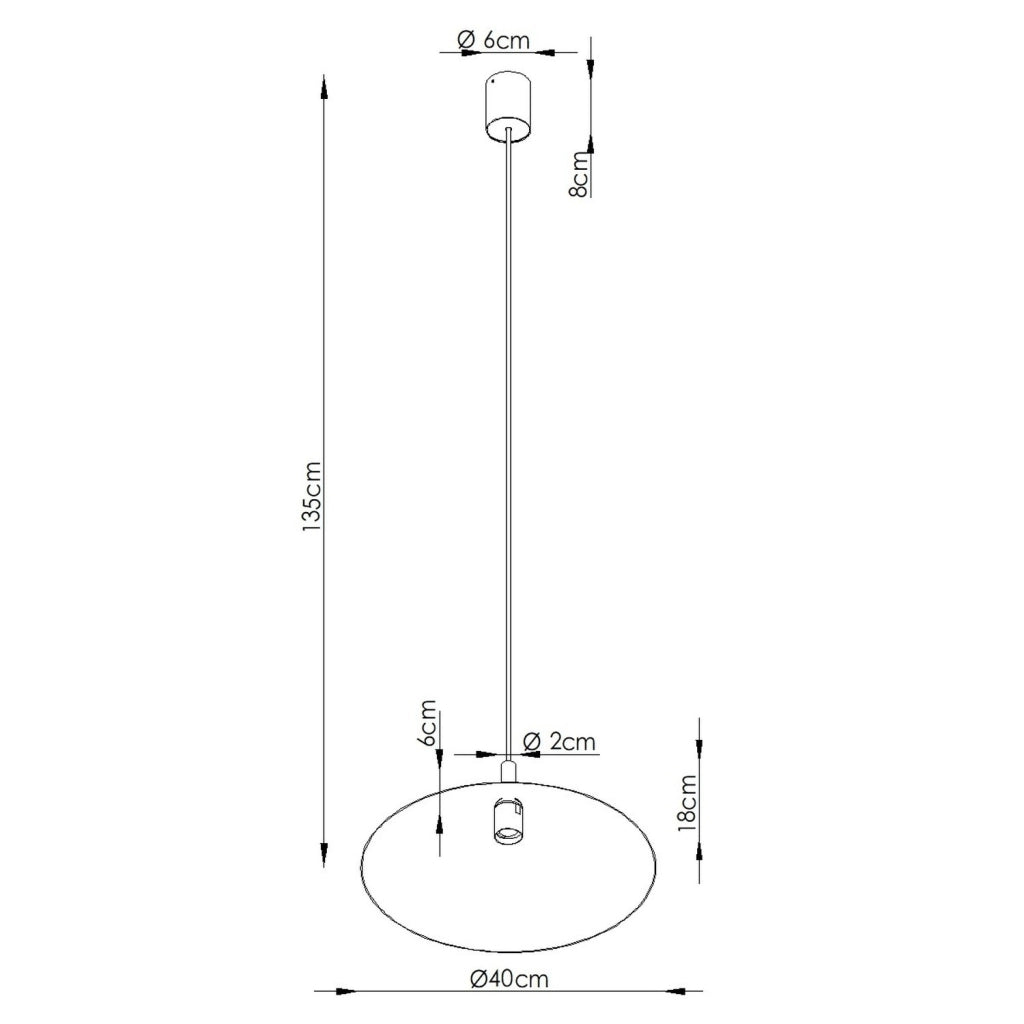Lampada a sospensione NOX 40 marrone