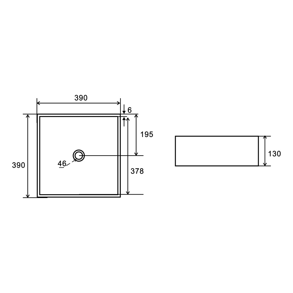 Lavabo da appoggio LINPH Mod. 05 Bianco Opaco
