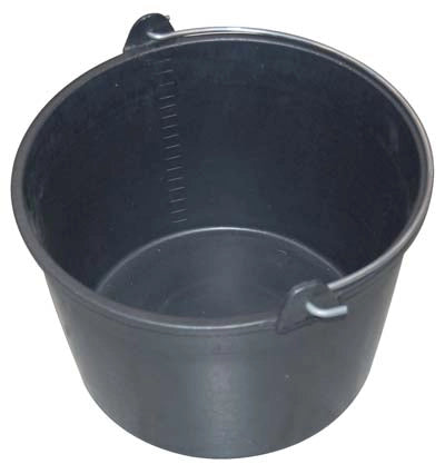 SECCHIO AGRICOLO VENDEMMIA STEFANPLAST - PPL/ACCIAIO NERO LT 16- 5 pezzi