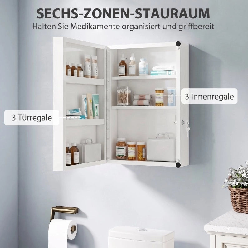 Armadio portaspezie richiudibile con 6 ripiani in acciaio per bagno o cucina, 40x18x60 cm