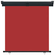 Tendalino Laterale per Balcone-Tenda da Sole Laterale per Patio 165x250 cm Rosso